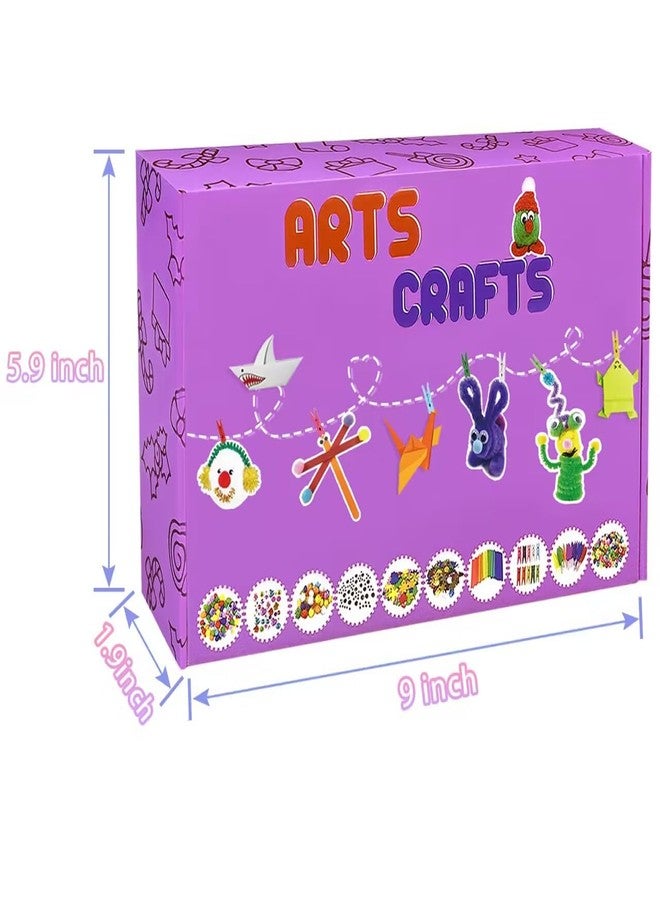 VLUSSO 2000 Pcs DIY Arts and Crafts Supplies Kit for Kids - Kids Craft Kits Art Supplies Material Set with Pipe Cleaner All in 1 Crafting Collage Activity for Toddlers Gifts Toys Age 5 6 7 8 9 Year Old Girls - Image 5